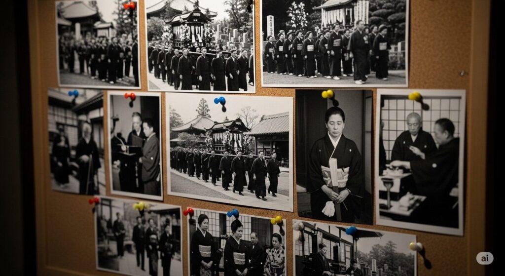 葬式の写真をコルクボードに飾る際の全知識