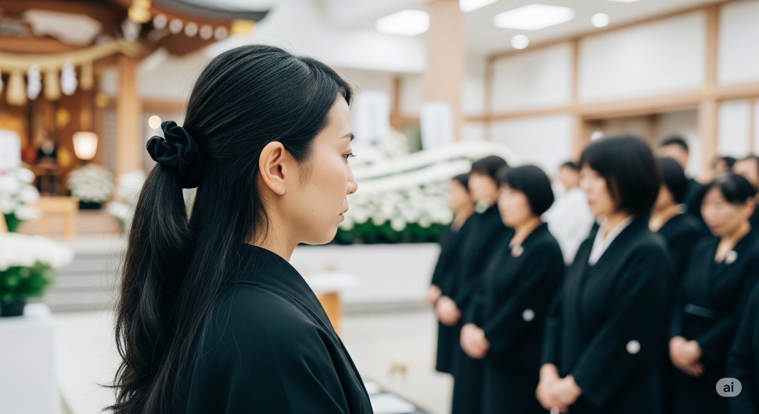 【衝撃】葬式でシュシュは絶対NG？3つの理由と賢いヘアマナー