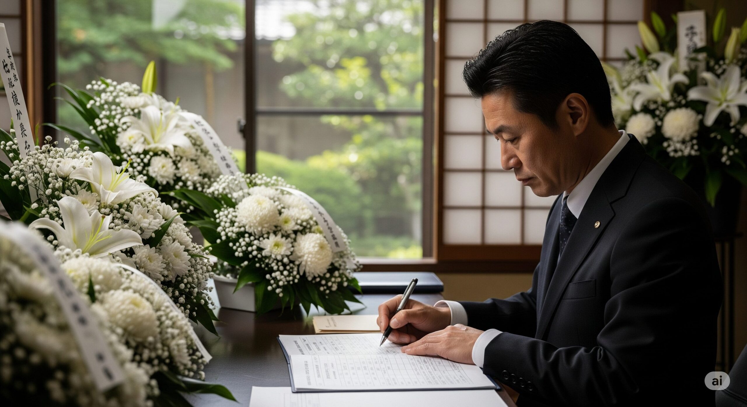 葬式の花代の勘定科目は？経費計上の仕訳と注意点を解説