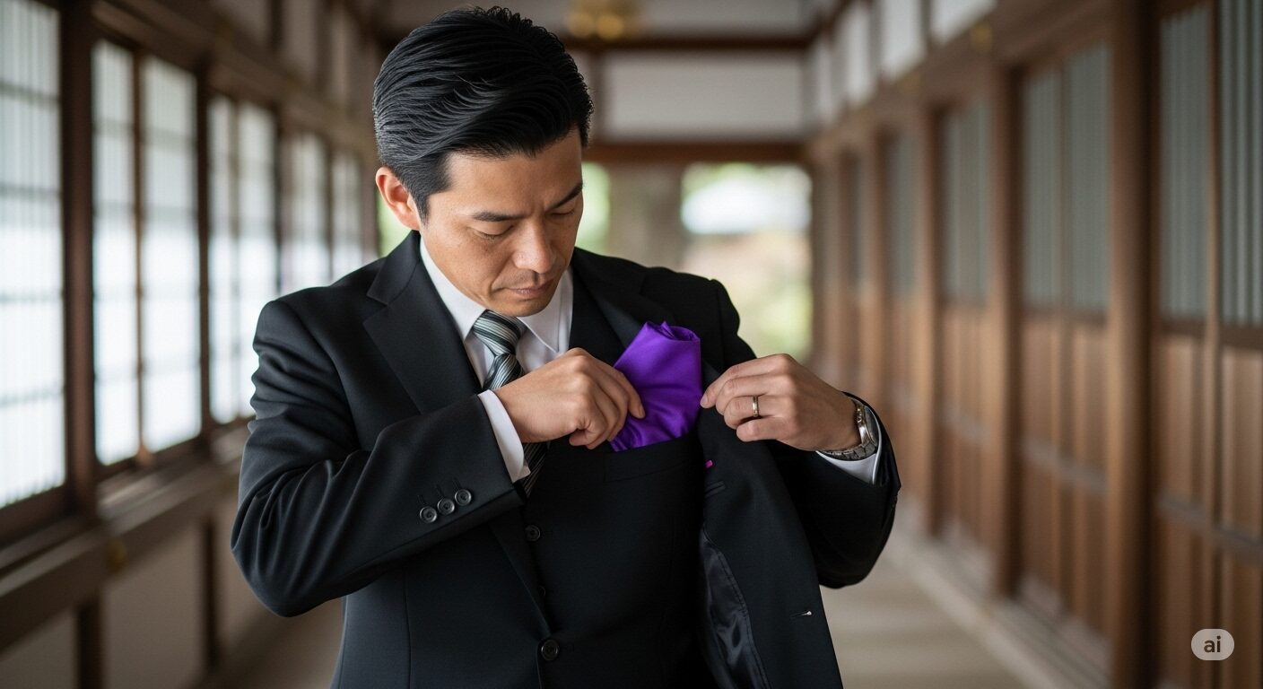 【男性向け】葬式の袱紗はどこに入れる？スーツでの正しい持ち方
