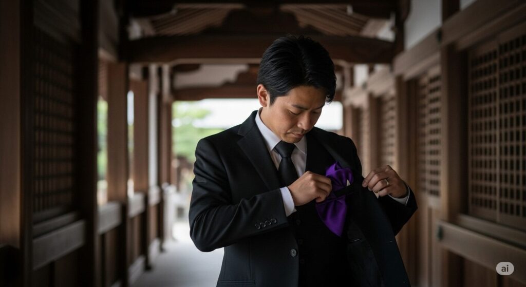 【男性向け】葬式の袱紗はどこに入れる?スーツでの正しい持ち方