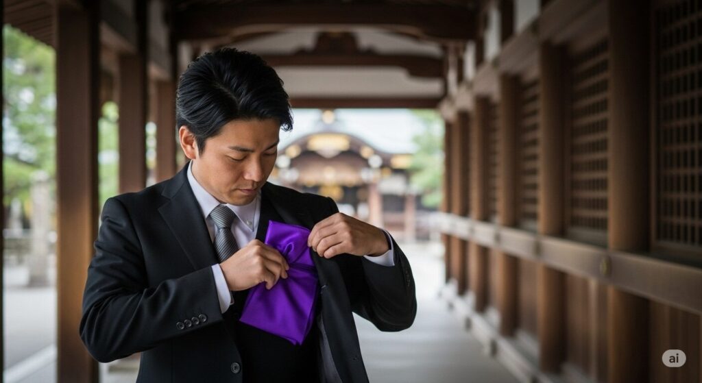 【男性向け】葬式の袱紗はどこに入れる?スーツでの正しい持ち方