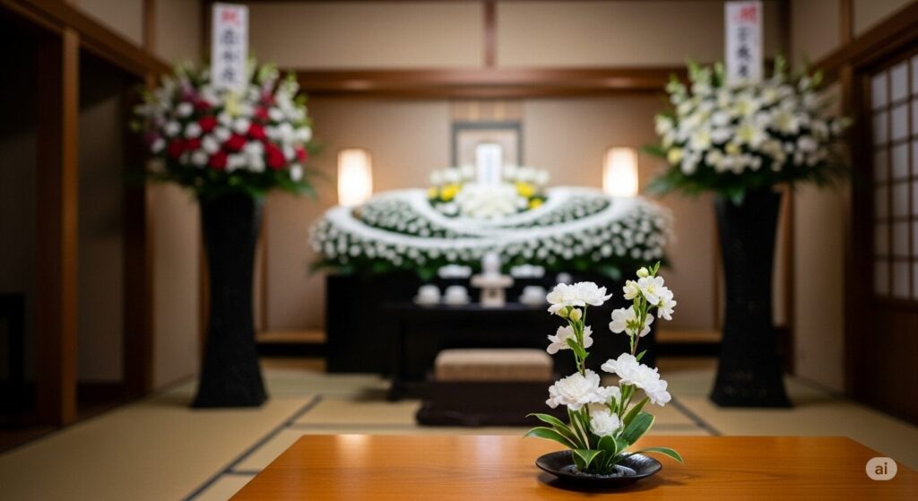 葬式の生花の読み方は「せいか」?意味や供花との違い、マナーを解説
