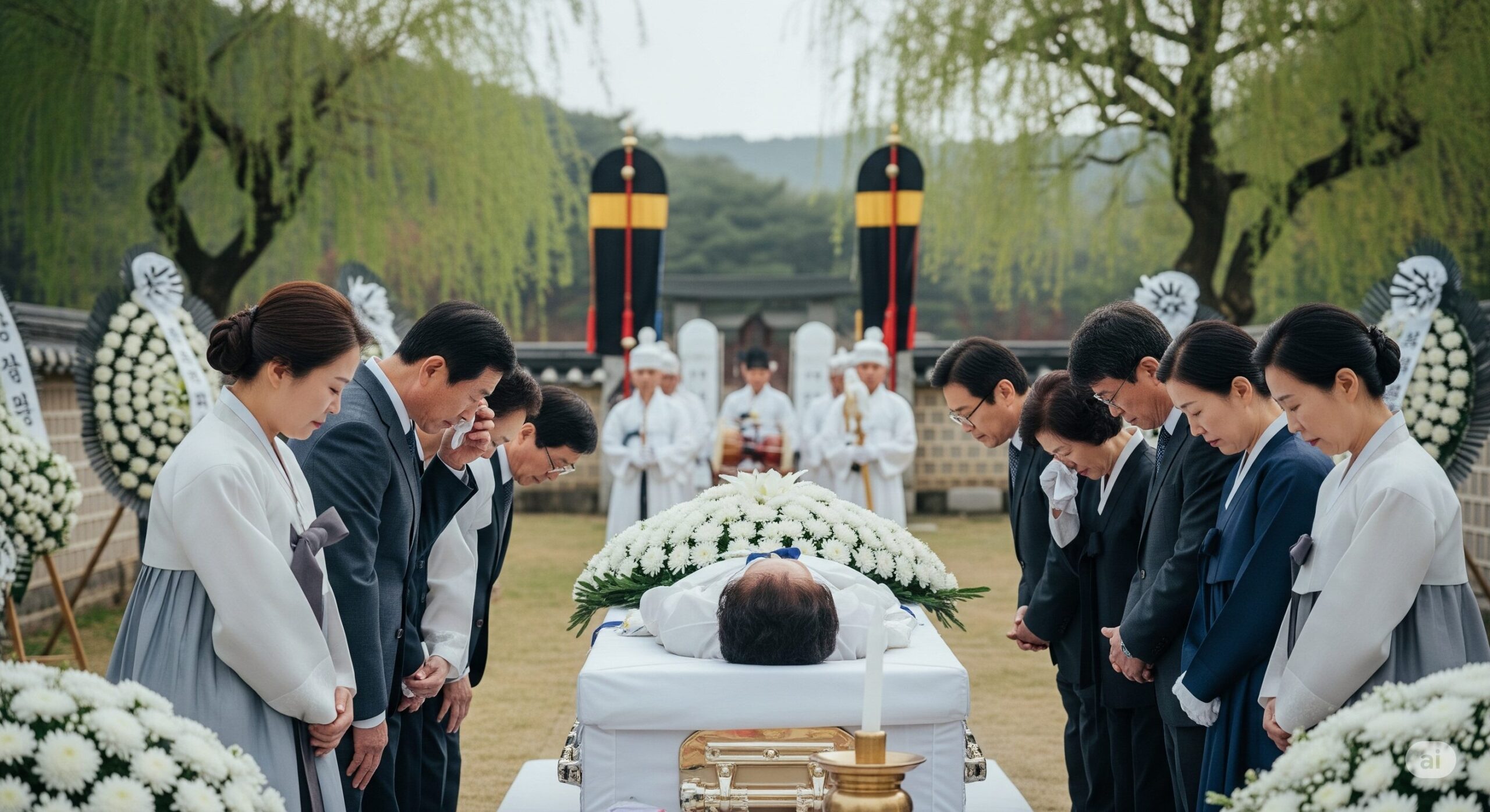 韓国の葬式ではリボンを付ける？色や位置に秘められた驚きの意味
